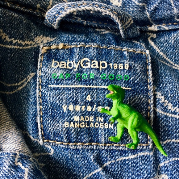 Gap Denim Dinosaur jacket 4T - Picture 2 of 4